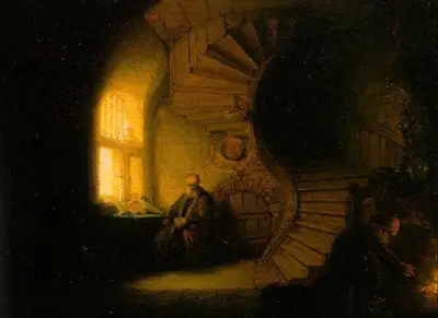 Philosoph in Meditation Rembrandt